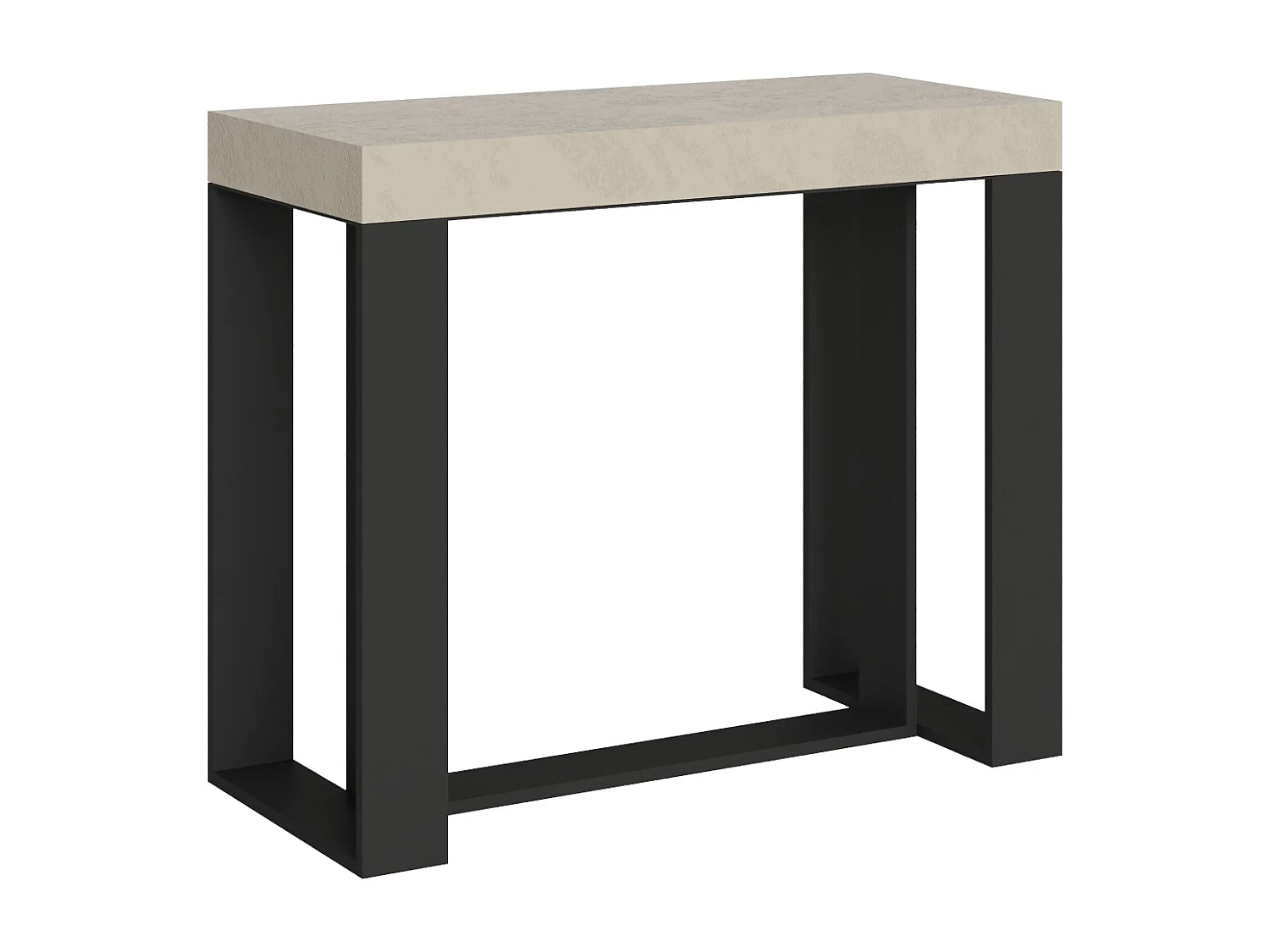 Itamoby Consolle allungabile 90x40/196 cm Futura Small Premium Cashmere telaio Antracite