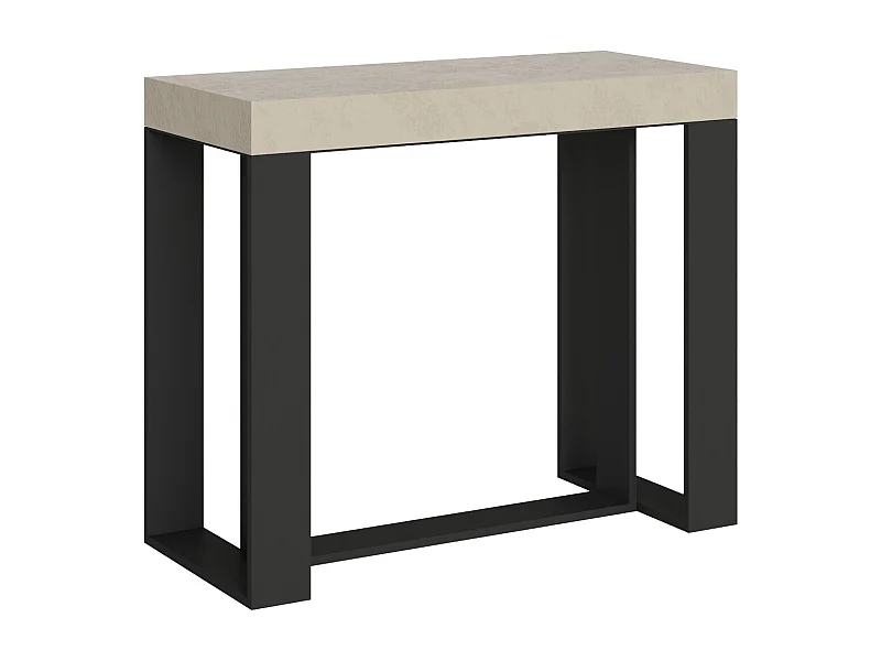 Itamoby Consolle allungabile 90x40/196 cm Futura Small Premium Cashmere telaio Antracite