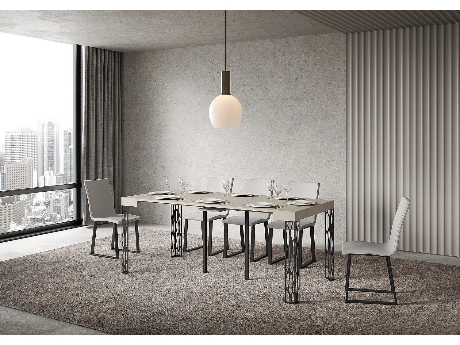 Consolle allungabile 90x40/196 cm Ghibli Small cashmere