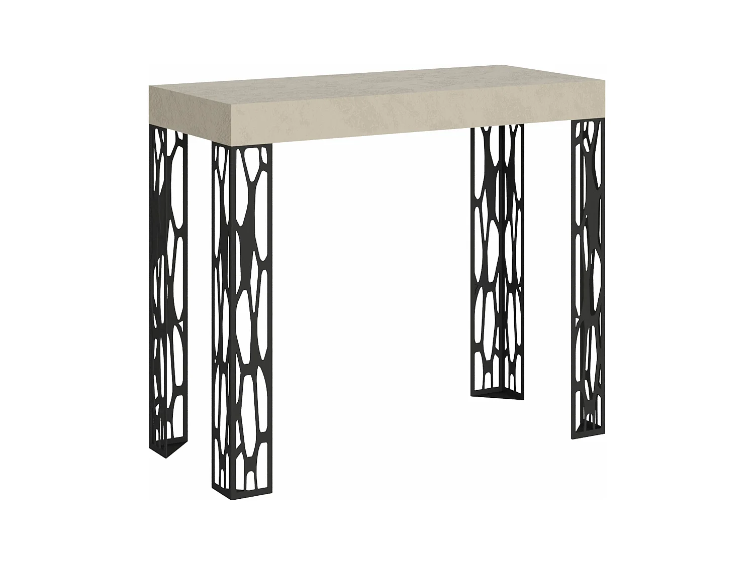 Console extensible 90x40/196 cm Ghibli Small Cachemire cadre Anthracite