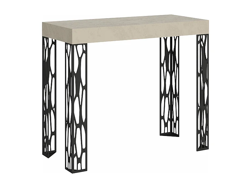 Consola extensible 90x40/196 cm Ghibli Small Cachemira estructura Antracita