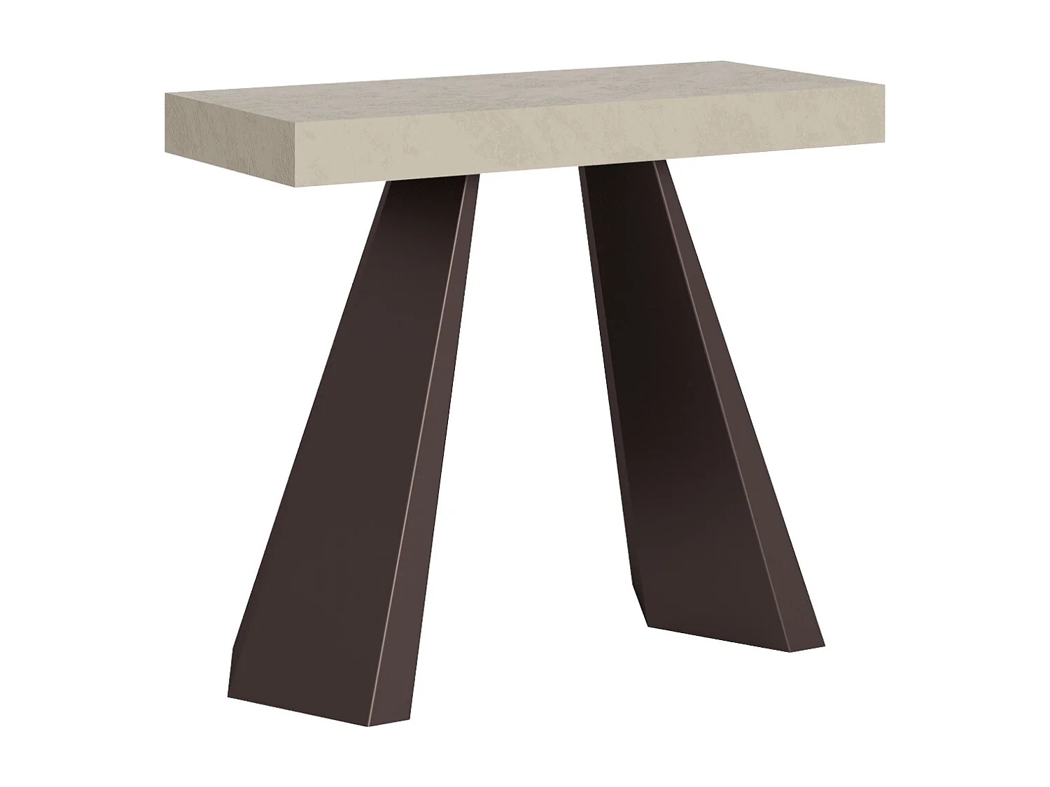 Uitschuifbare consoletafel 90x40/196 cm Diamante Small Premium kasjmier