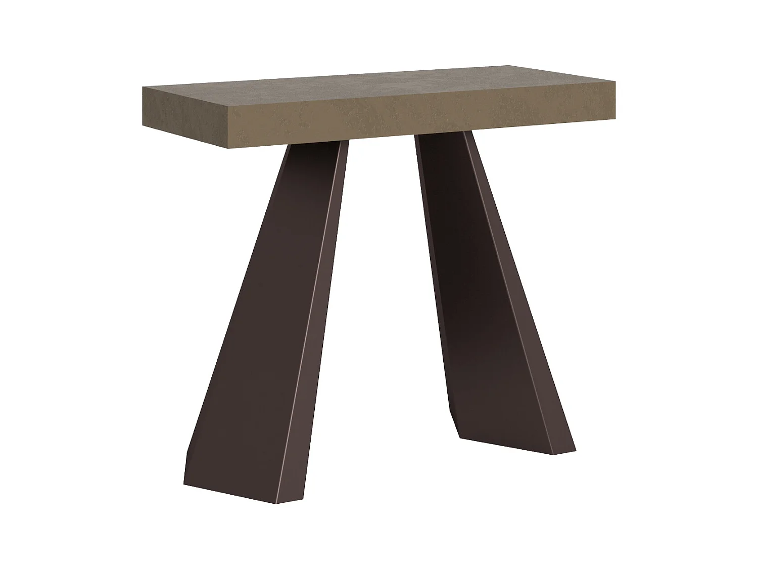 Ausziehbarer Konsolentisch 90x40/196 cm Diamante Small Premium taubengrau