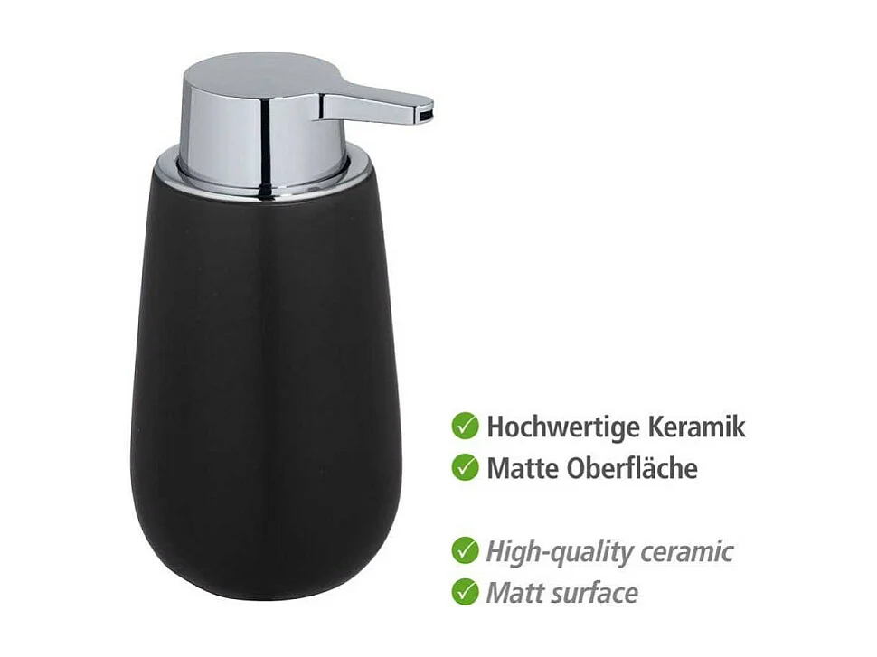 Distributeur de savon "Badi" - Noir - 320 ml