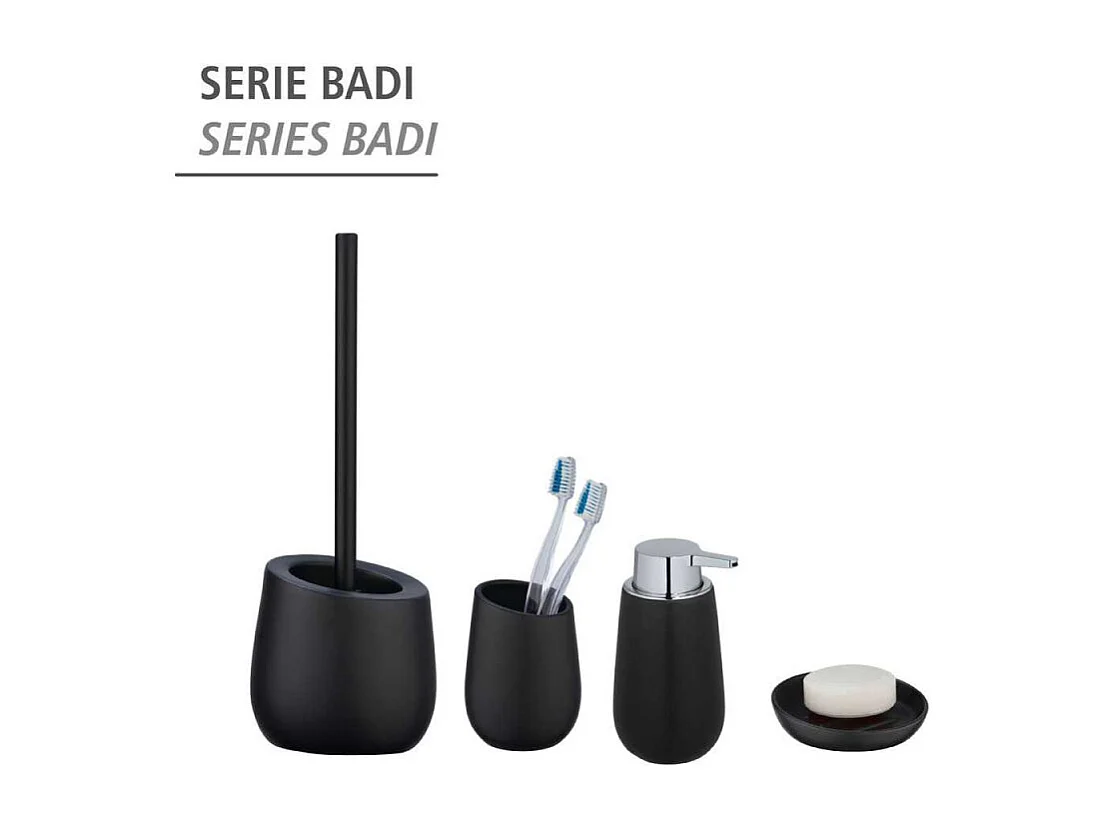 Distributeur de savon "Badi" - Noir - 320 ml