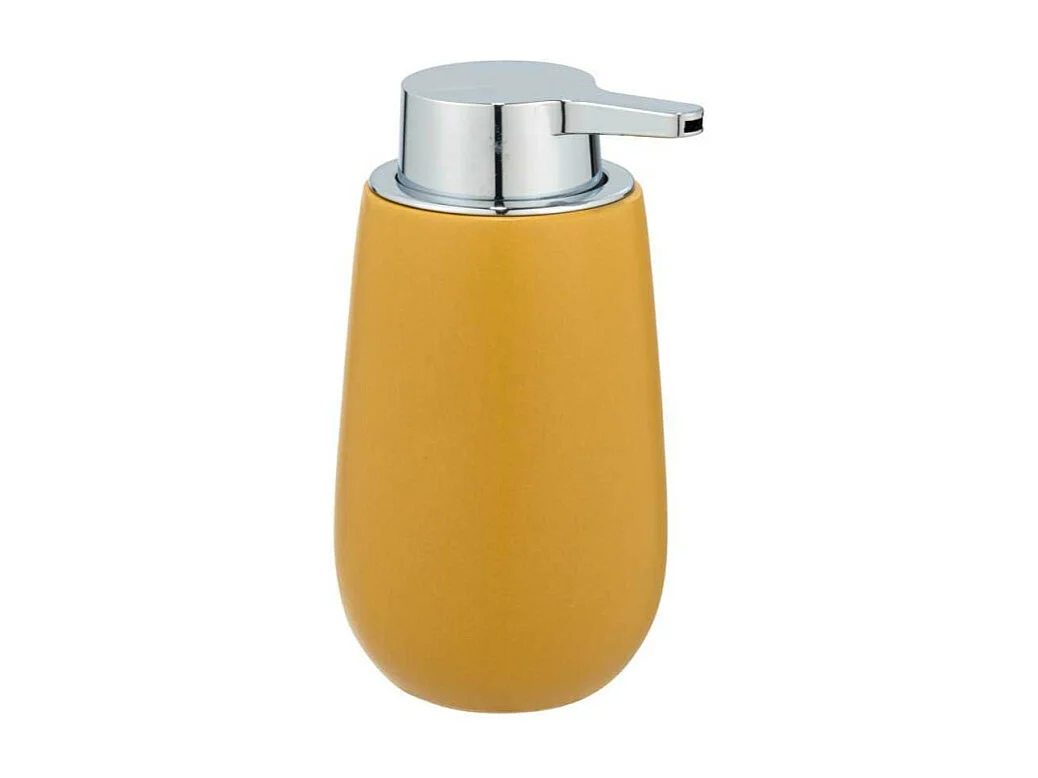 Distributeur de savon en céramique "Badi" - Jaune - 320 ml