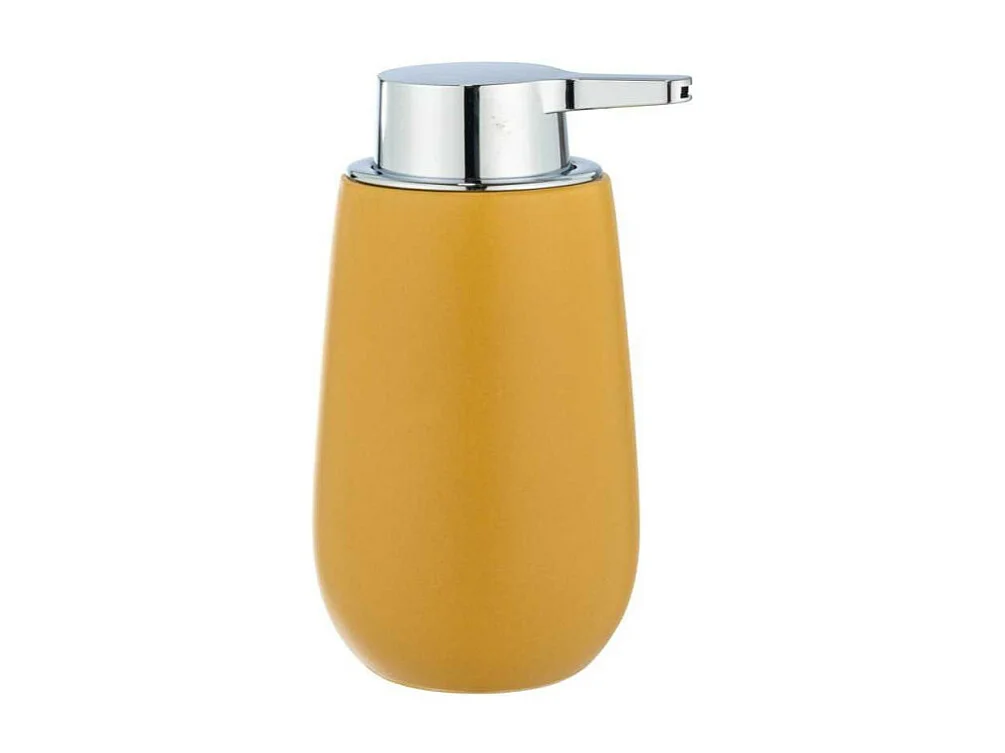 Distributeur de savon en céramique "Badi" - Jaune - 320 ml