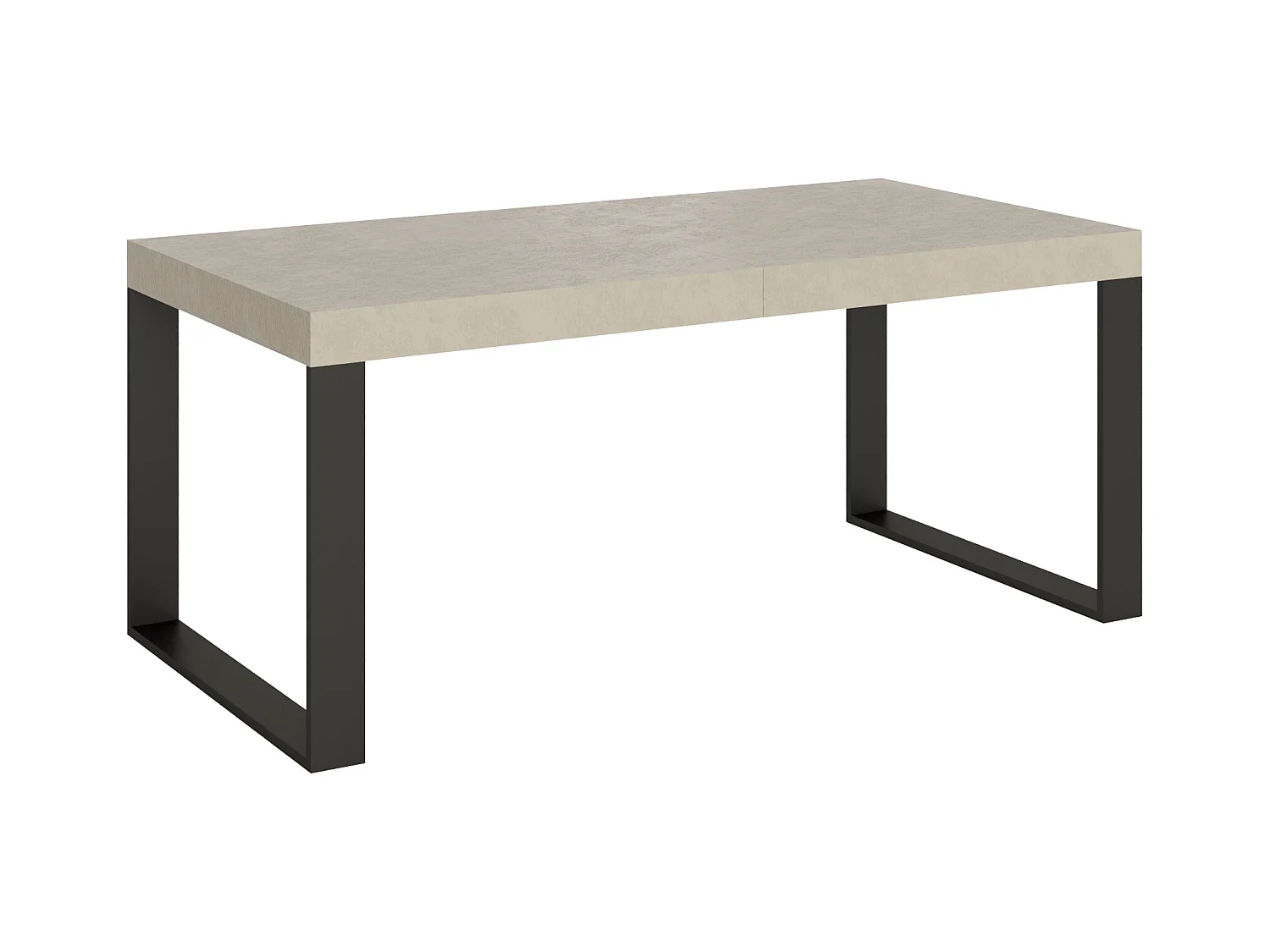 Ausziehtisch 200/460x90 cm Tecno Premium Kaschmir Beine anthrazit