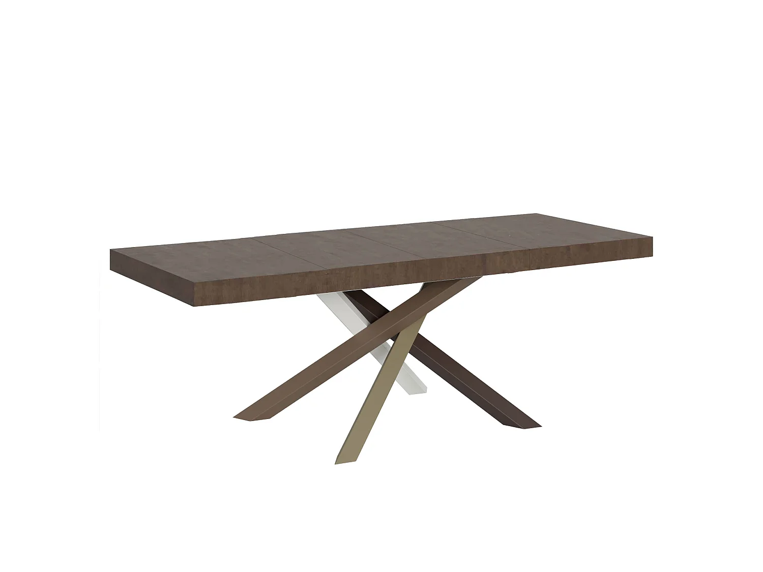 Udtræksbord 180/440x90 cm Volantis Premium valnød flerfarvede ben 4/C