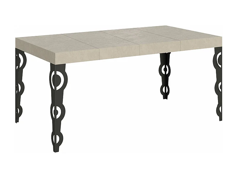 Karamay Premium Kasjmier Uitschuifbare Tafel 140/400x90 cm met Antraciet Poten