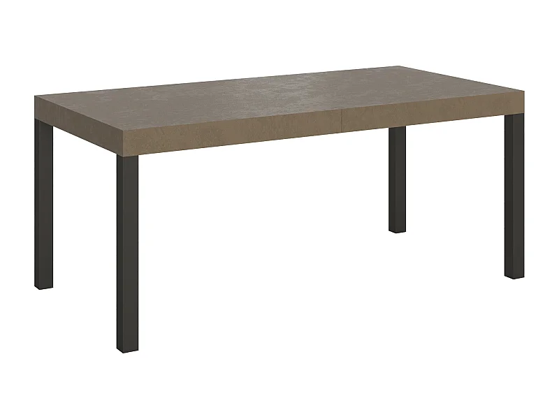 Table extensible 90x180/284 cm Everyday Premium taupe pieds anthracite