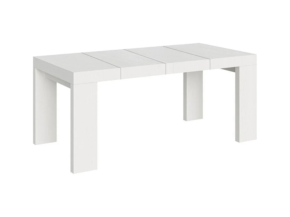 Tavolo allungabile 90x130/390 cm Roxell Premium bianco frassino