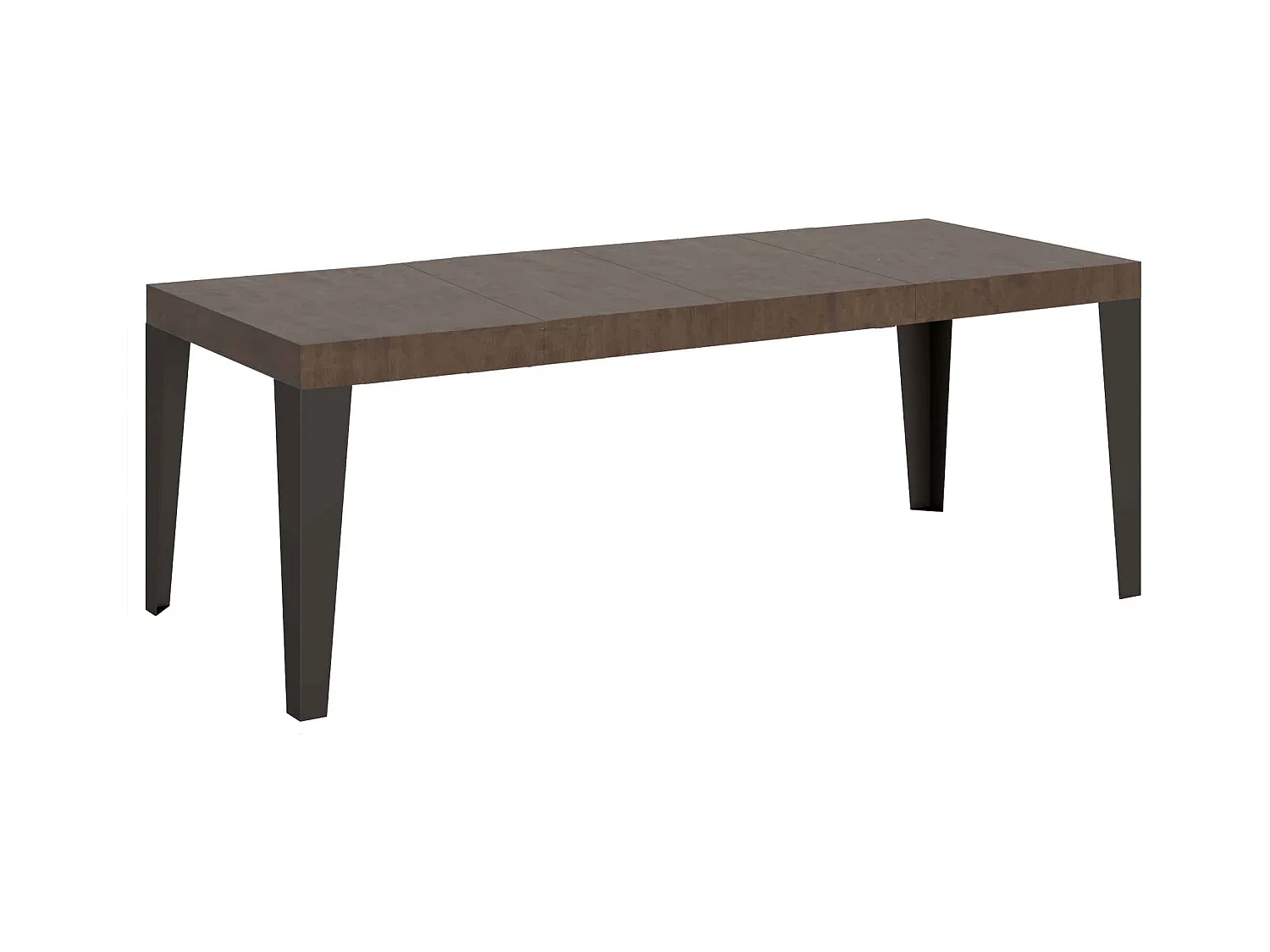 Ausziehtisch 200/304x90 cm Flame Premium Walnuss Beine anthrazit