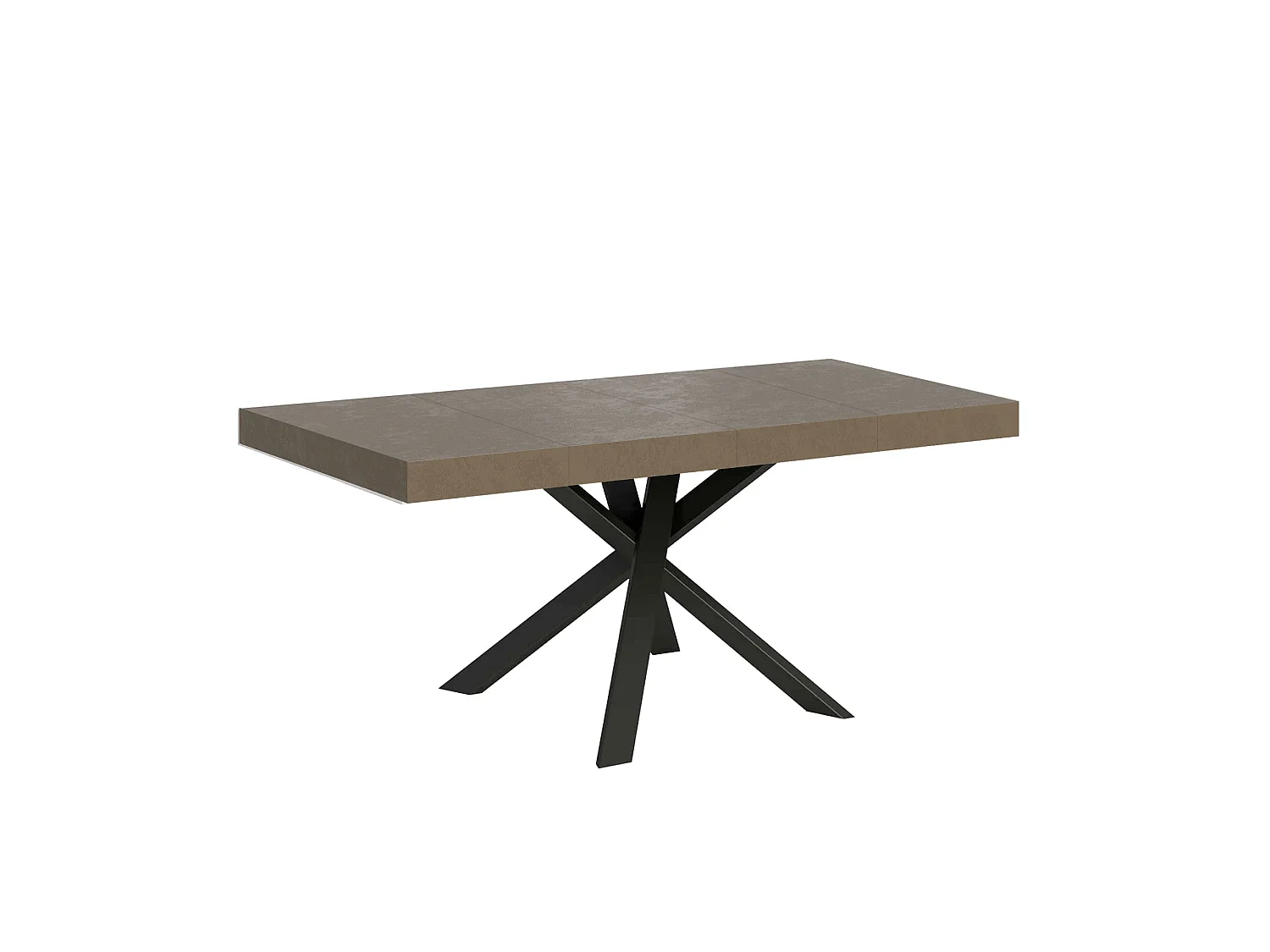 Clerk Premium 90/194x90 cm uitschuifbare tafel in duifgrijs met antraciet poten