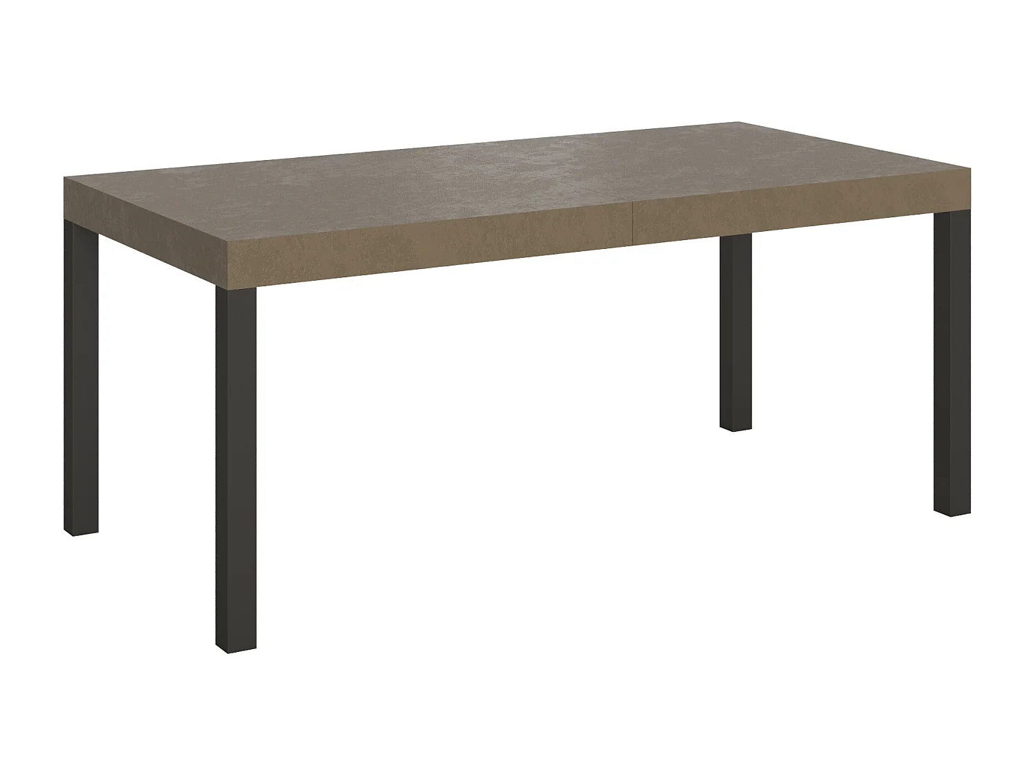 Everyday Premium udtræksbord 200/460x90 cm duegrå med antracitben