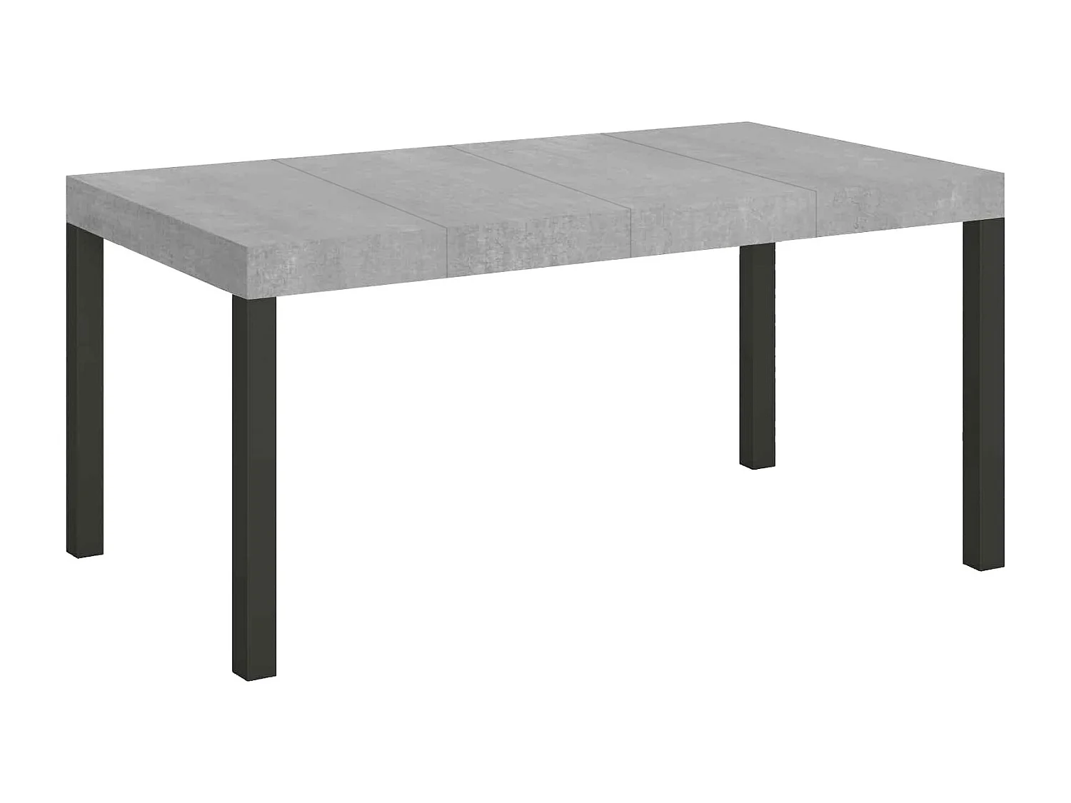 Everyday Premium uitschuifbare tafel 140/400x90 cm beton antraciet poten