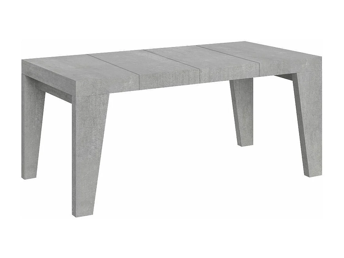 Uitschuifbare tafel 130/390x90 cm Naxy Premium beton