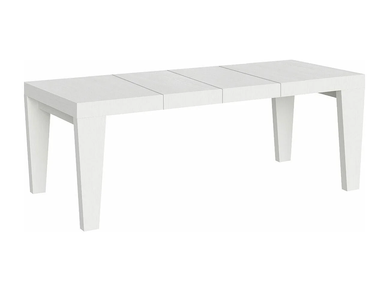 Table extensible 90x200/460 cm Spimbo Premium Frêne Blanc