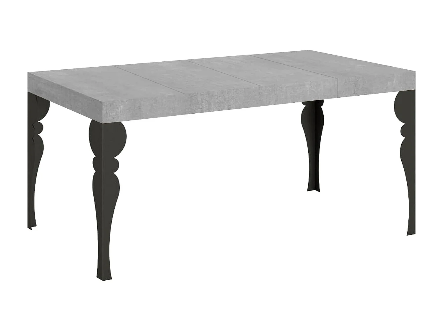 Paxon Premium 130/390x90 cm uitschuifbare tafel met antraciete poten.