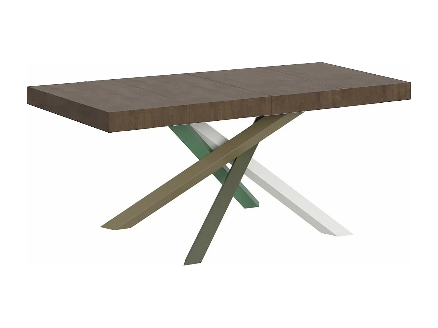 Tavolo allungabile 90x130/390 cm Volantis Premium noce telaio 4/A