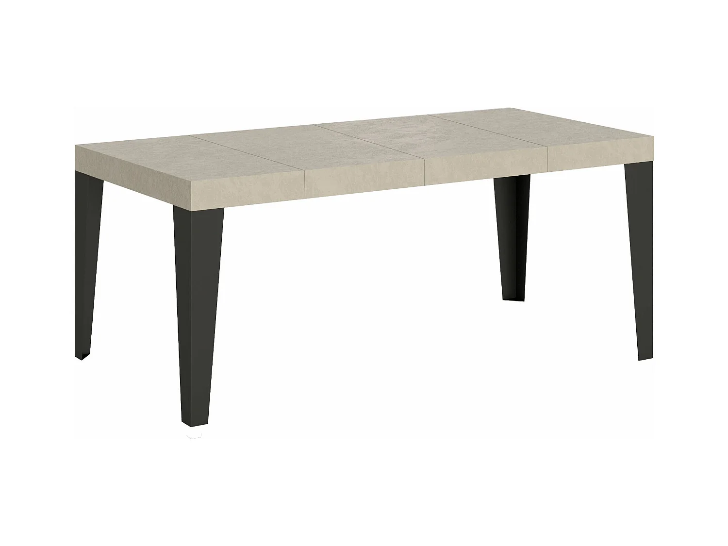 Mesa extensible 90x140/400 cm Flame Premium Cachemira patas antracita