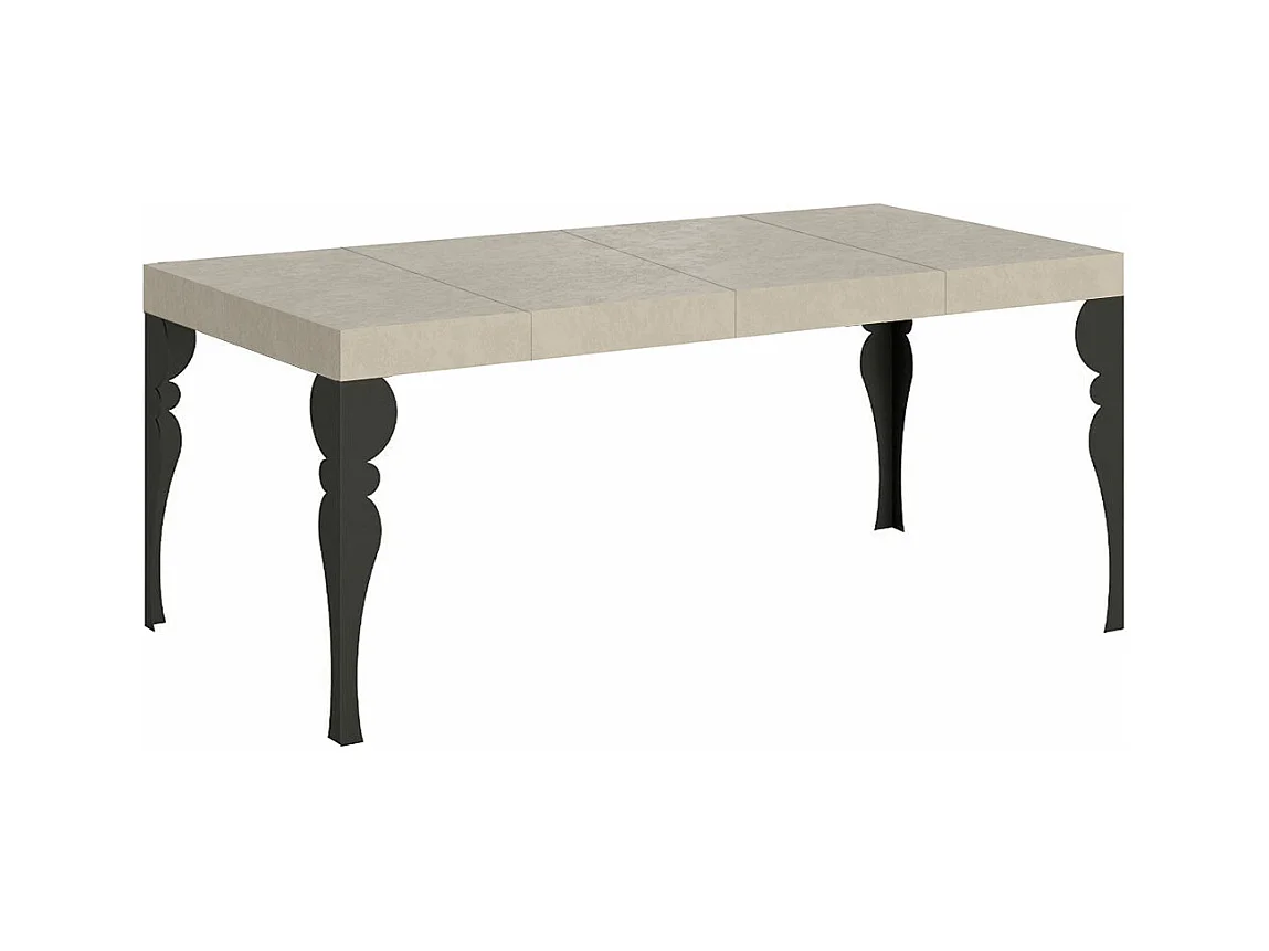 Paxon Premium Cashmere Uitschuifbare Tafel 90/246x90 cm met Antraciet Poten