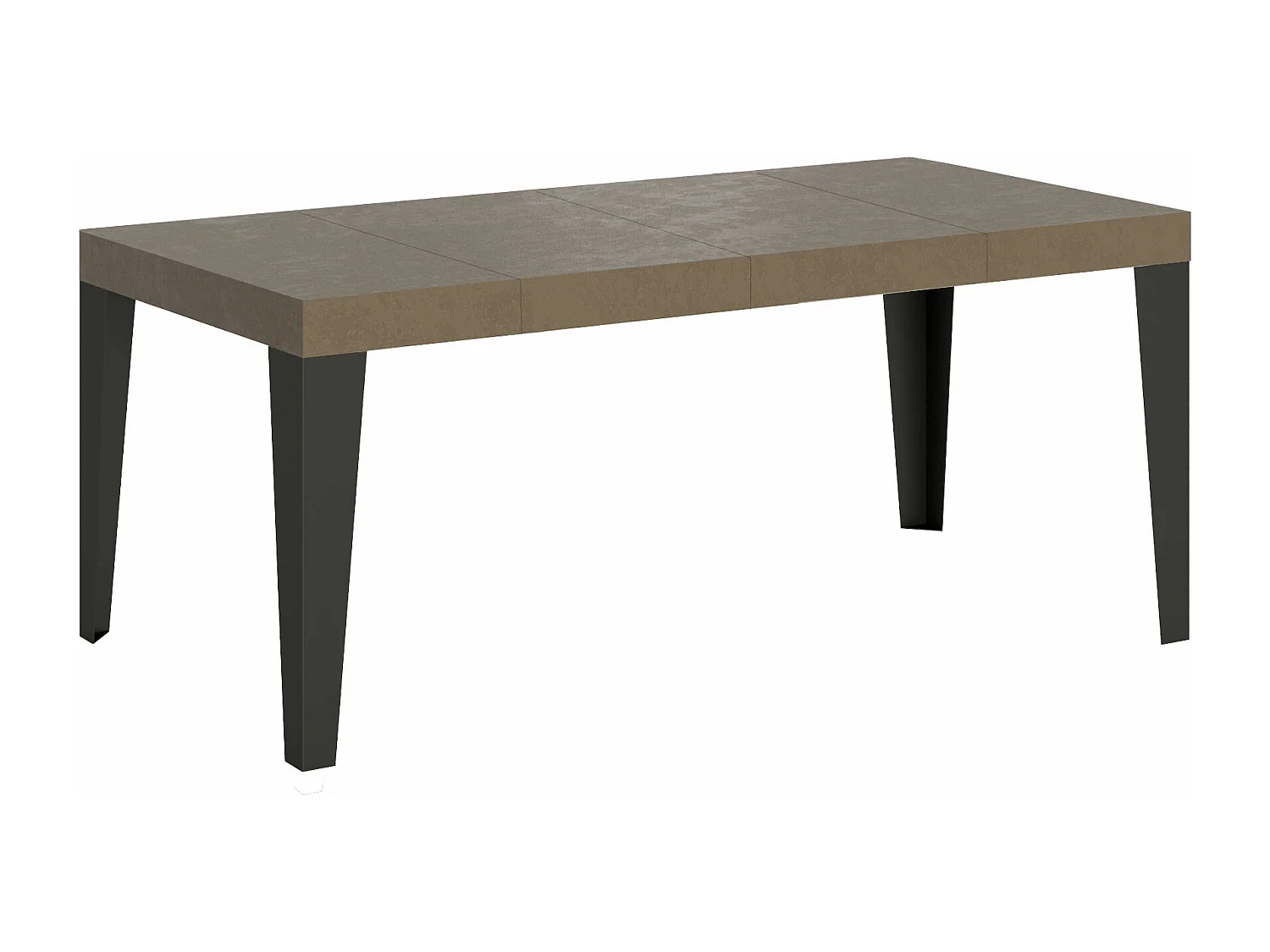 Itamoby Tavolo allungabile 90x120/224 cm Flame Premium Tortora gambe antracite