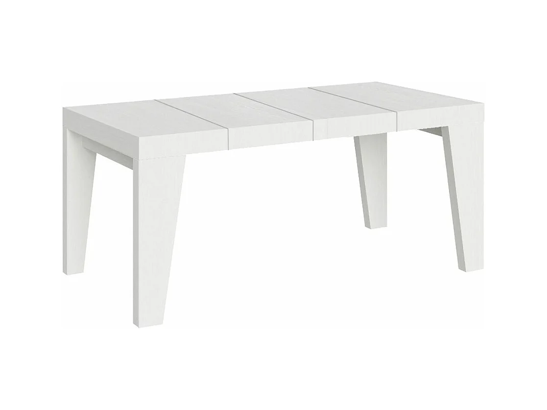 Ausziehbarer Tisch 140/400x90 cm Naxy Premium Esche weiß