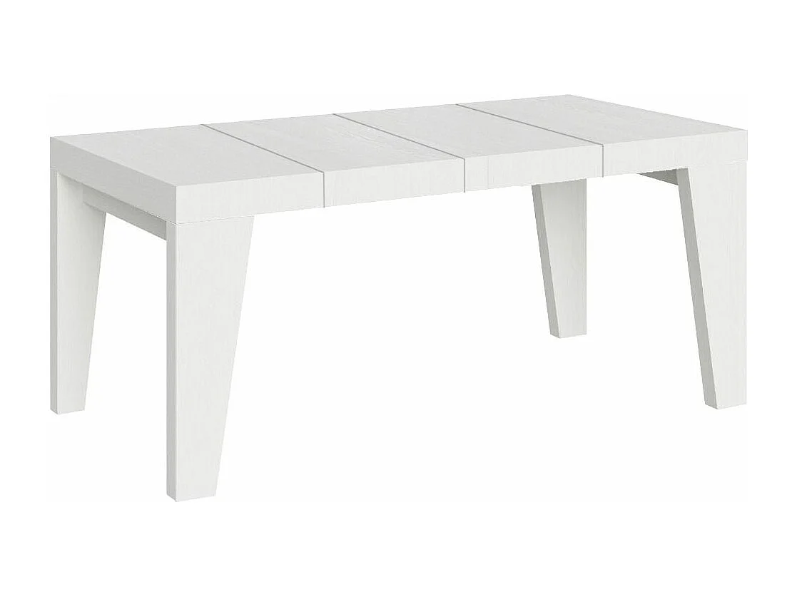 Table extensible 90x140/400 cm Naxy Premium Frêne Blanc