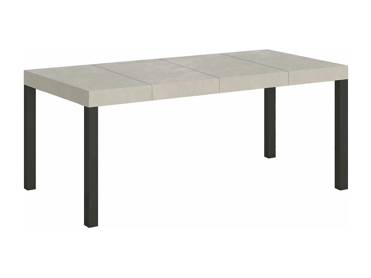 Mesa extensible 90x90/246 cm Everyday Premium cachemira patas antracita