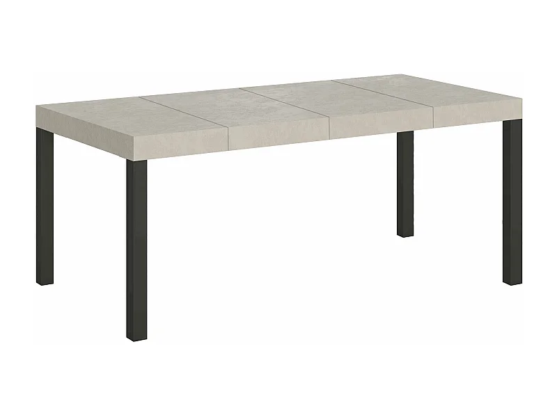 Mesa extensible 90x90/246 cm Everyday Premium cachemira patas antracita