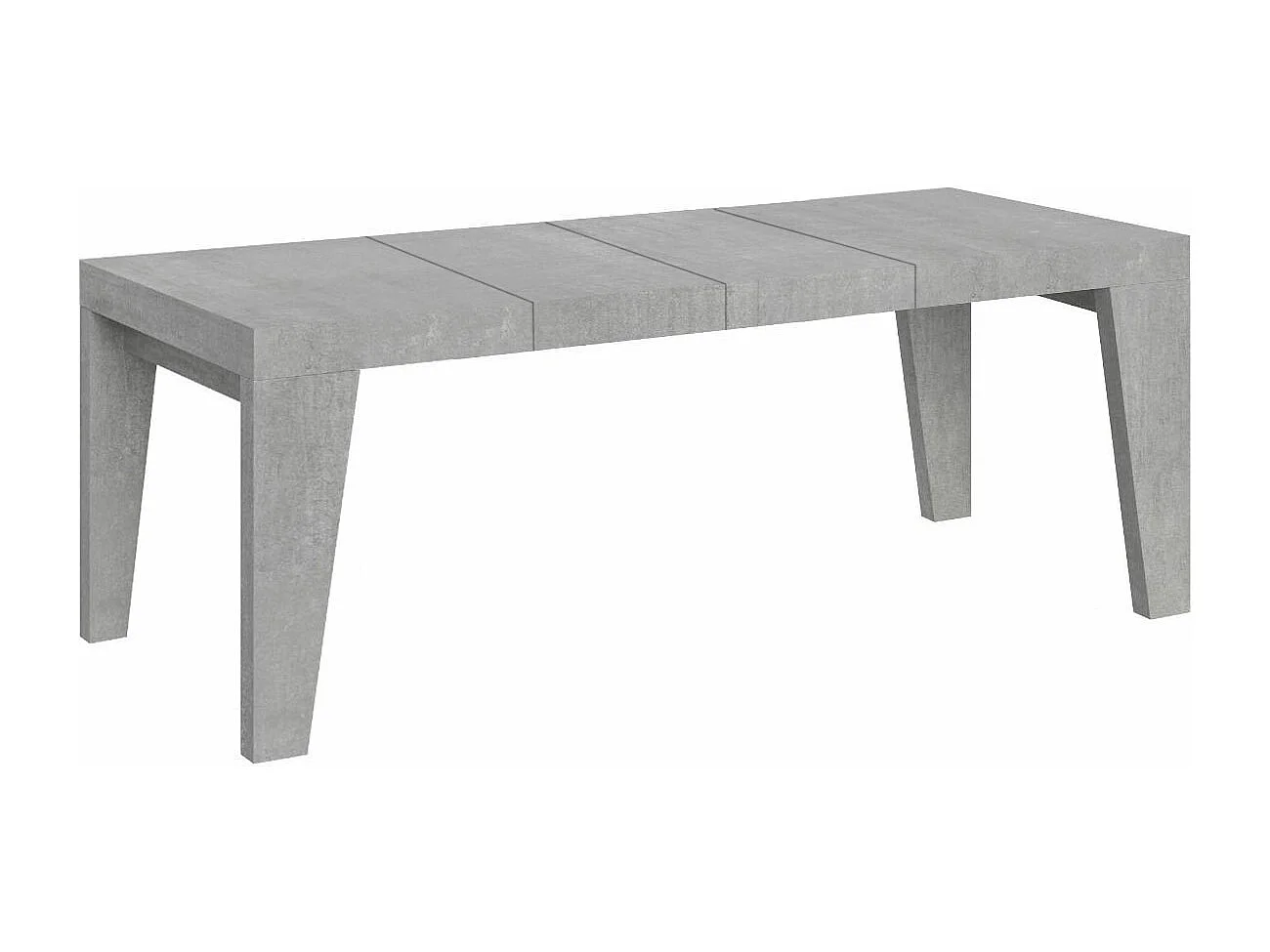 Table extensible 90x200/304 cm Naxy Premium Gris Béton