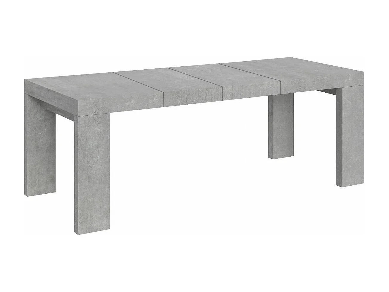 Ausziehbarer Tisch 200/460x90 cm Roxell Premium Beton