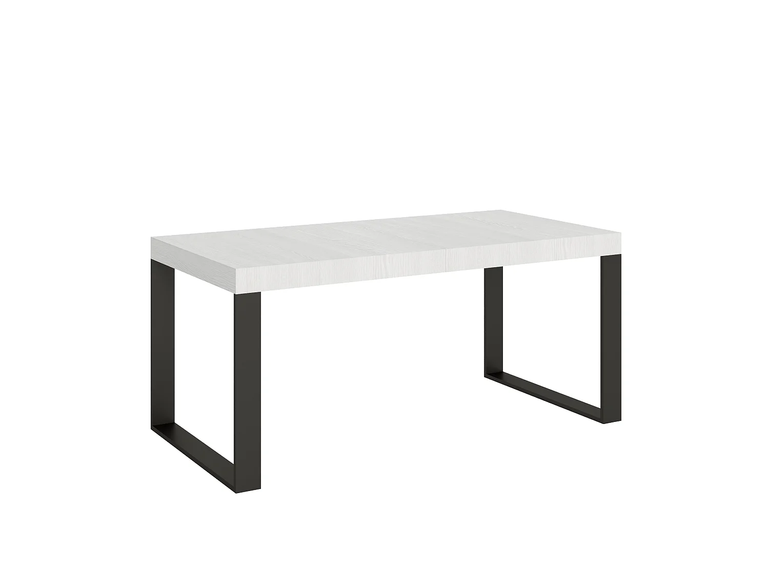 Tavolo allungabile 90x200/304 cm Tecno Premium bianco frassino telaio Antracite