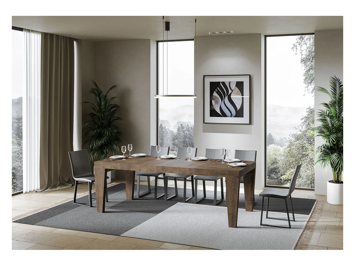 Ausziehtisch 140/400x90 cm Spimbo Premium Nussbaum