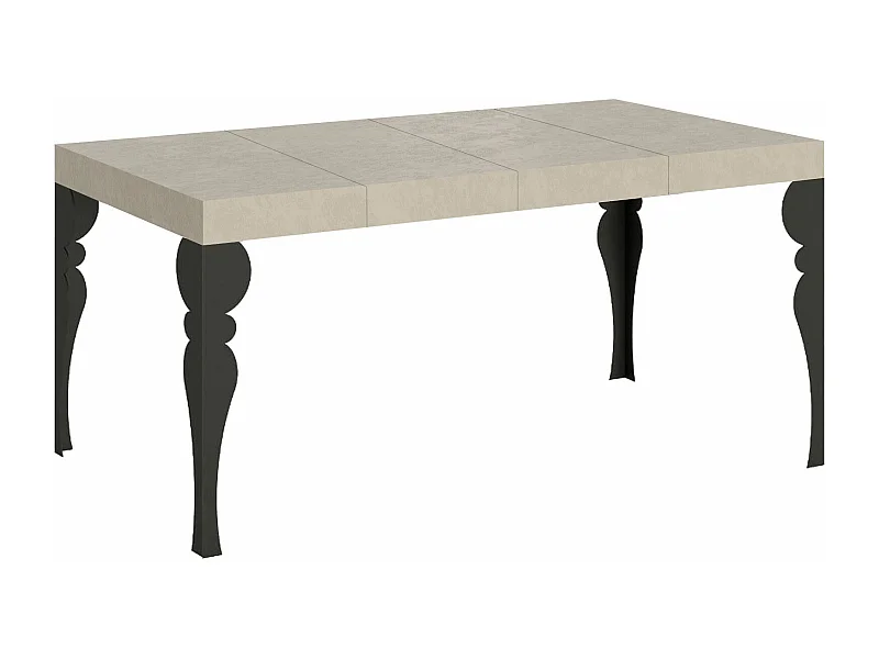Paxon Premium Cashmere Uitschuifbare Tafel 140/244x90 cm met Antraciet Poten