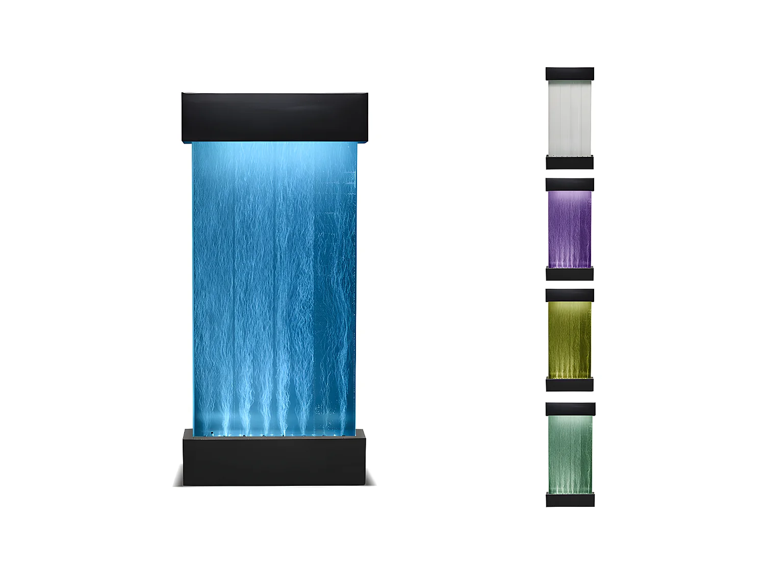 Pannello ad acqua con bolle d'aria CECILY - LED con colori cangianti - H.122 cm