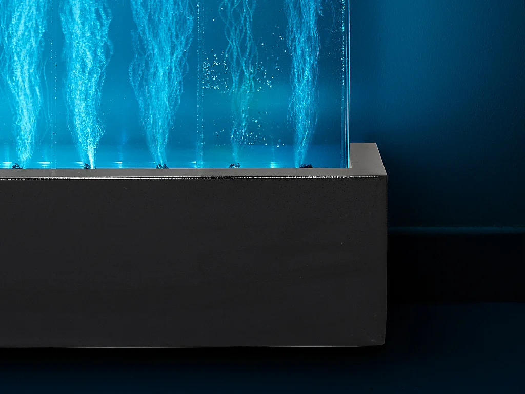 Pannello ad acqua con bolle d'aria CECILY - LED con colori cangianti - H.122 cm