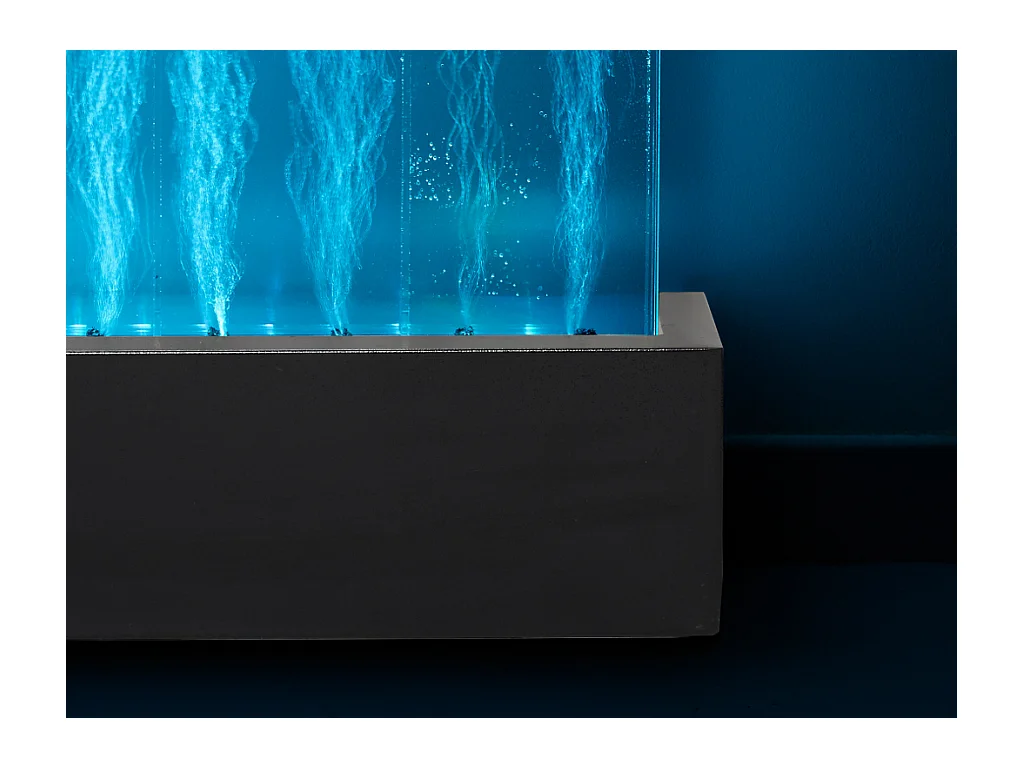 Pared de burbujas de agua CECILY - LEDs de color cambiante - Alto 122 cm