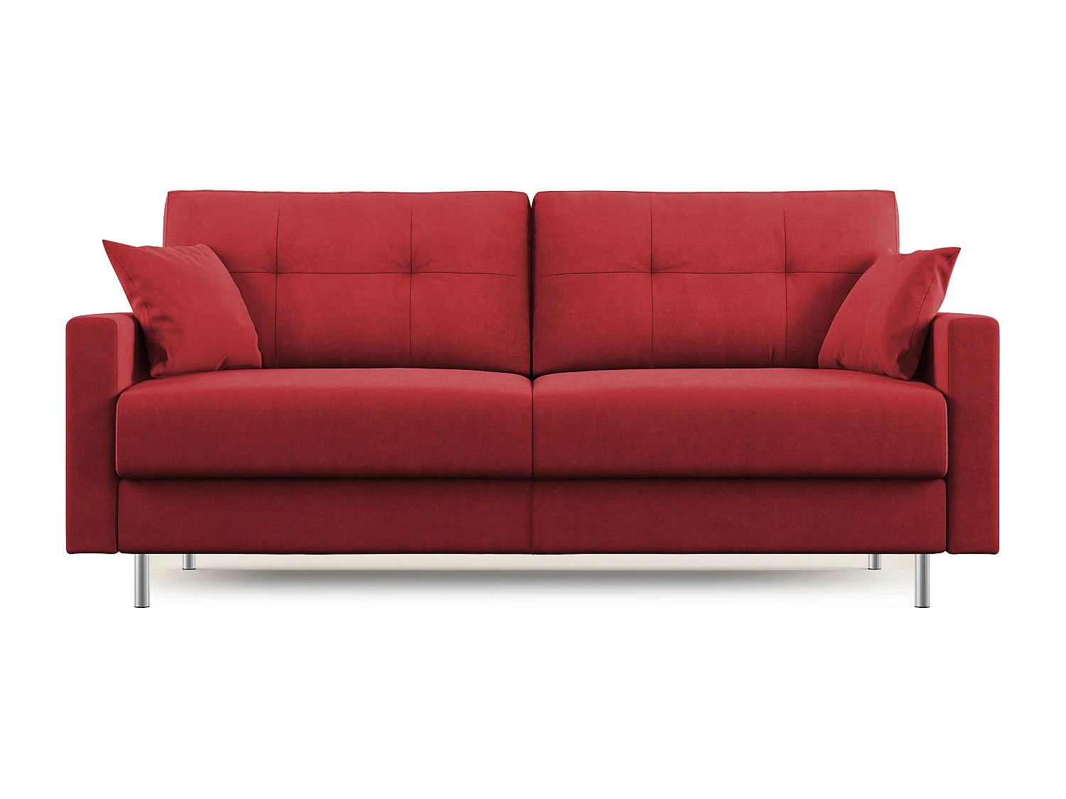 Megan Schlafsofa aus abwaschbarer Mikrofaser T11 208 cm (mat. 160x197) Rot