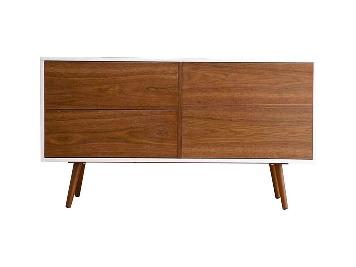 Buffet bois ZINA - Noyer Bois foncé