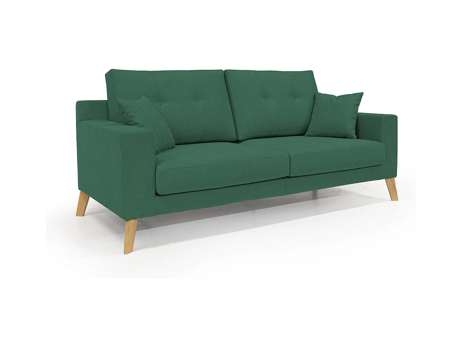 Danish Canapé moderne en tissu doux imperméable T02 166 cm vert
