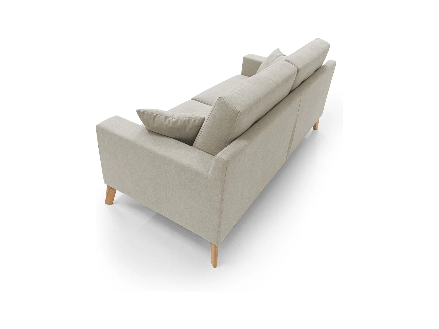 Danish Canapé moderne en tissu doux imperméable T02 146 cm creme