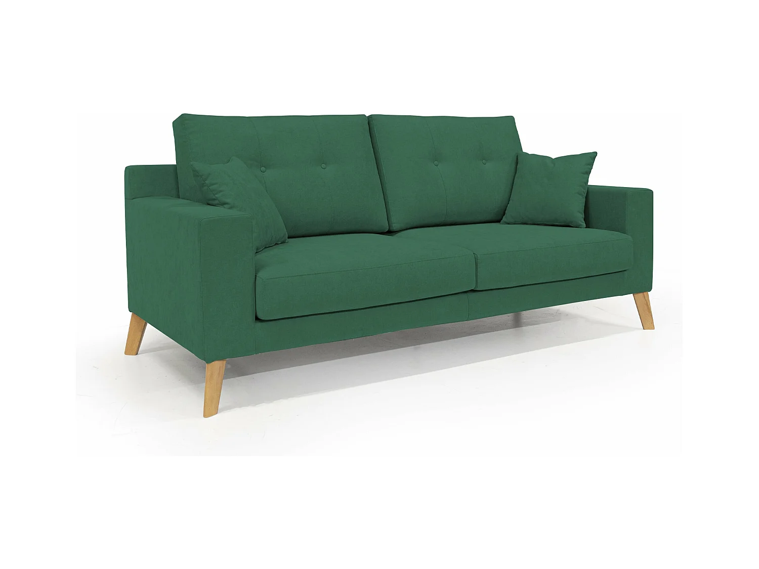 Danish Canapé moderne en tissu doux imperméable T02 146 cm vert