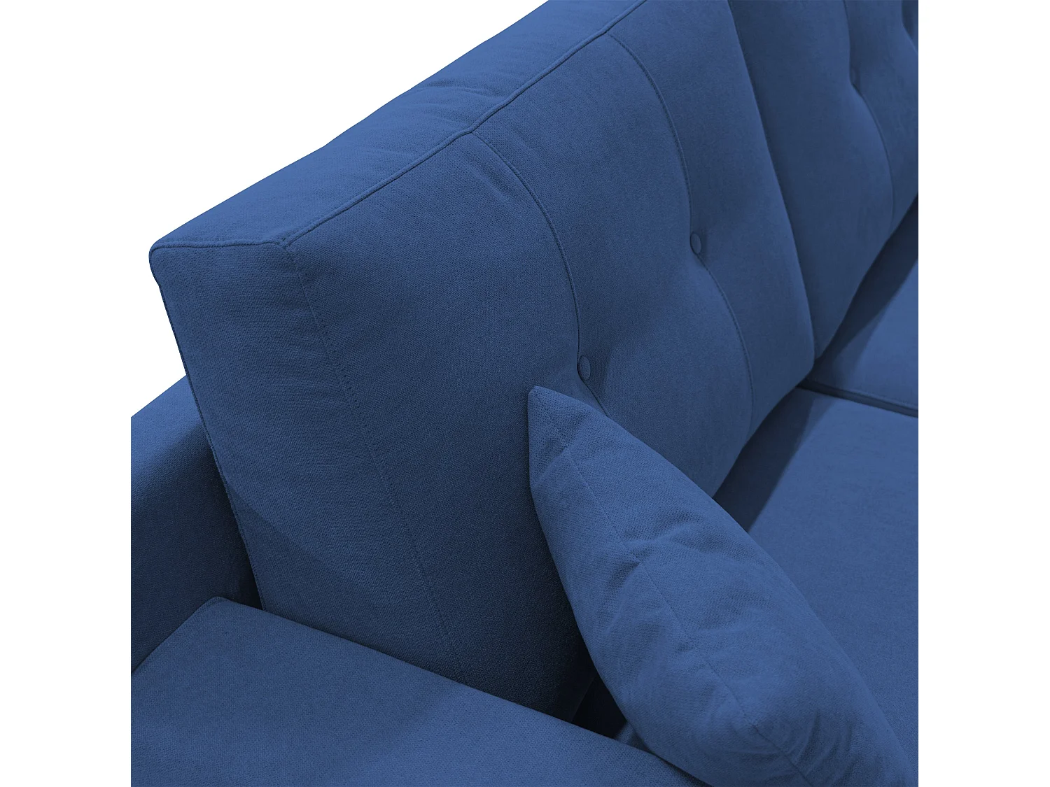 Danish modernes Sofa aus weichem, wasserfestem Stoff T02 206 cm blau