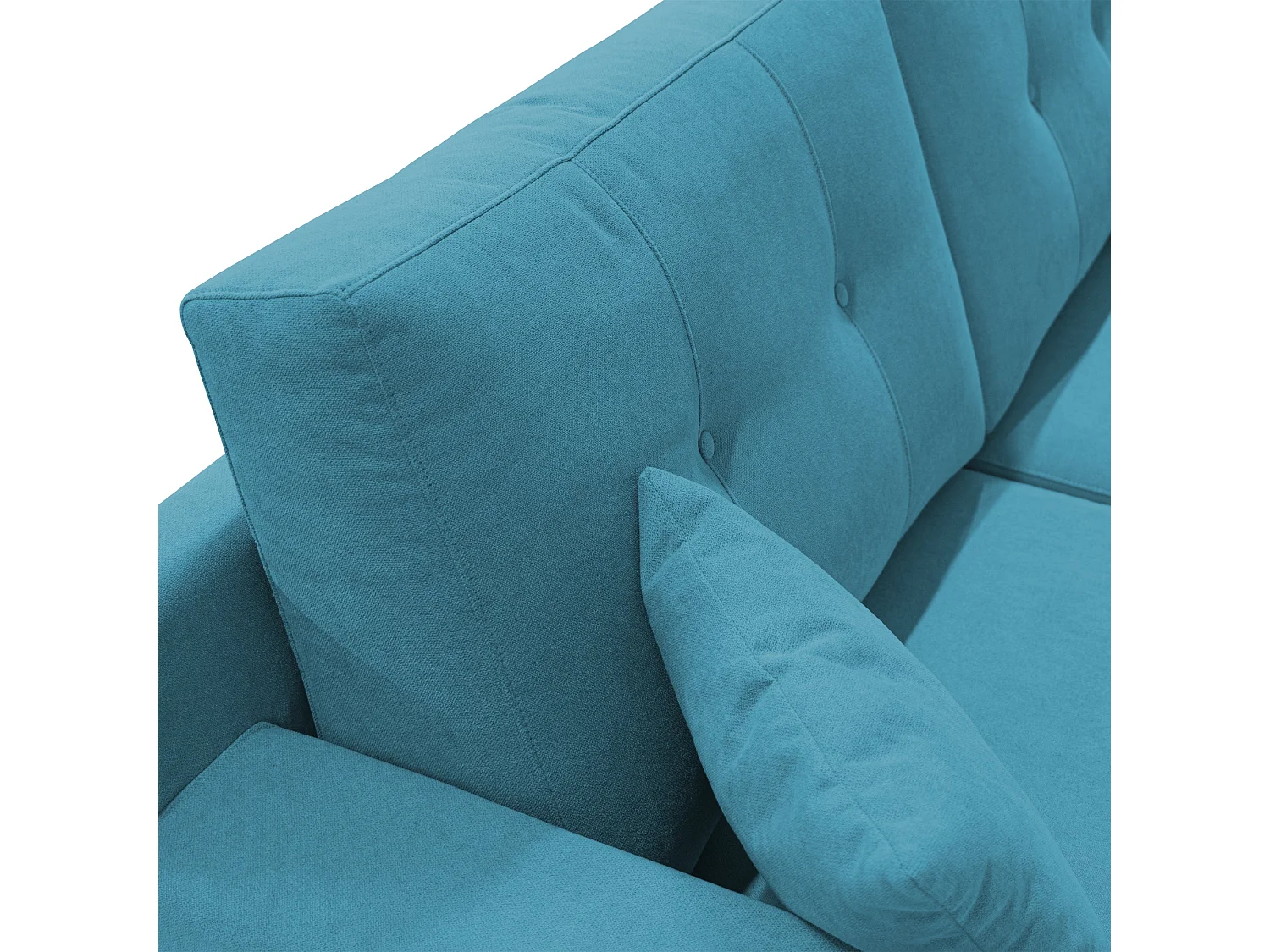Danish modernes Sofa aus weichem, wasserfestem Stoff T02 166 cm hellblau