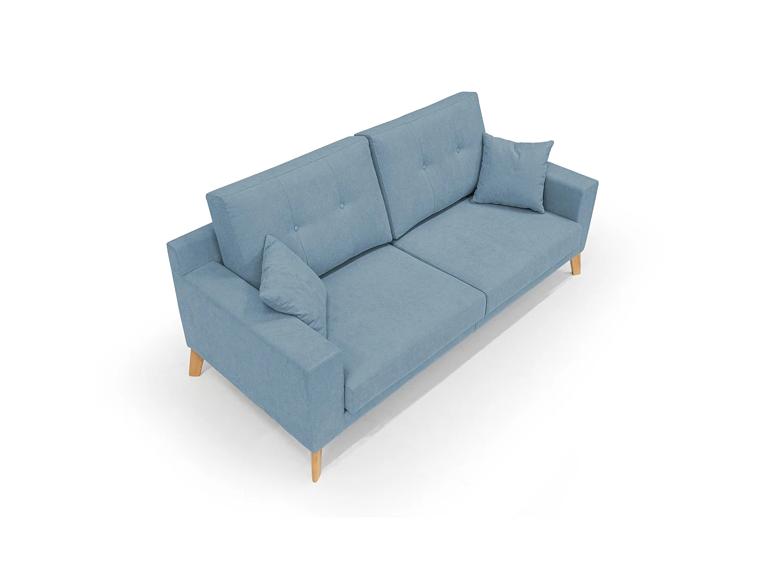 Danish Divano moderno in tessuto morbido impermeabile T02 186 cm carta da zucchero