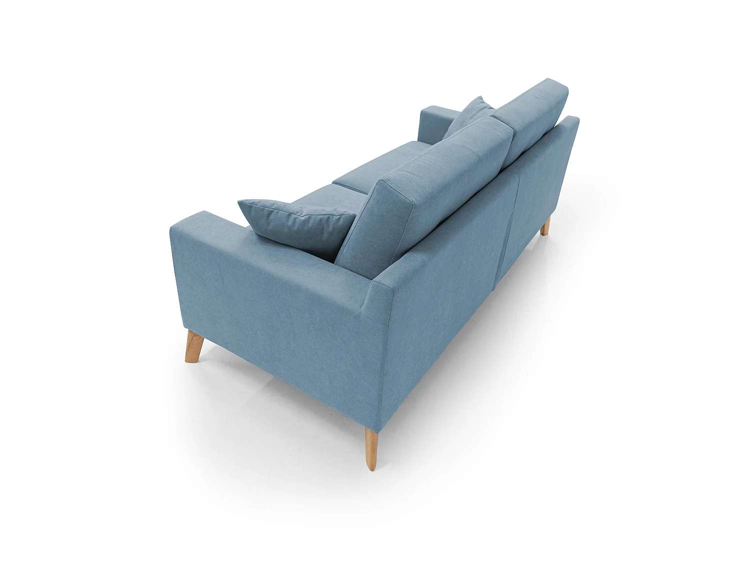 Danish Divano moderno in tessuto morbido impermeabile T02 186 cm carta da zucchero