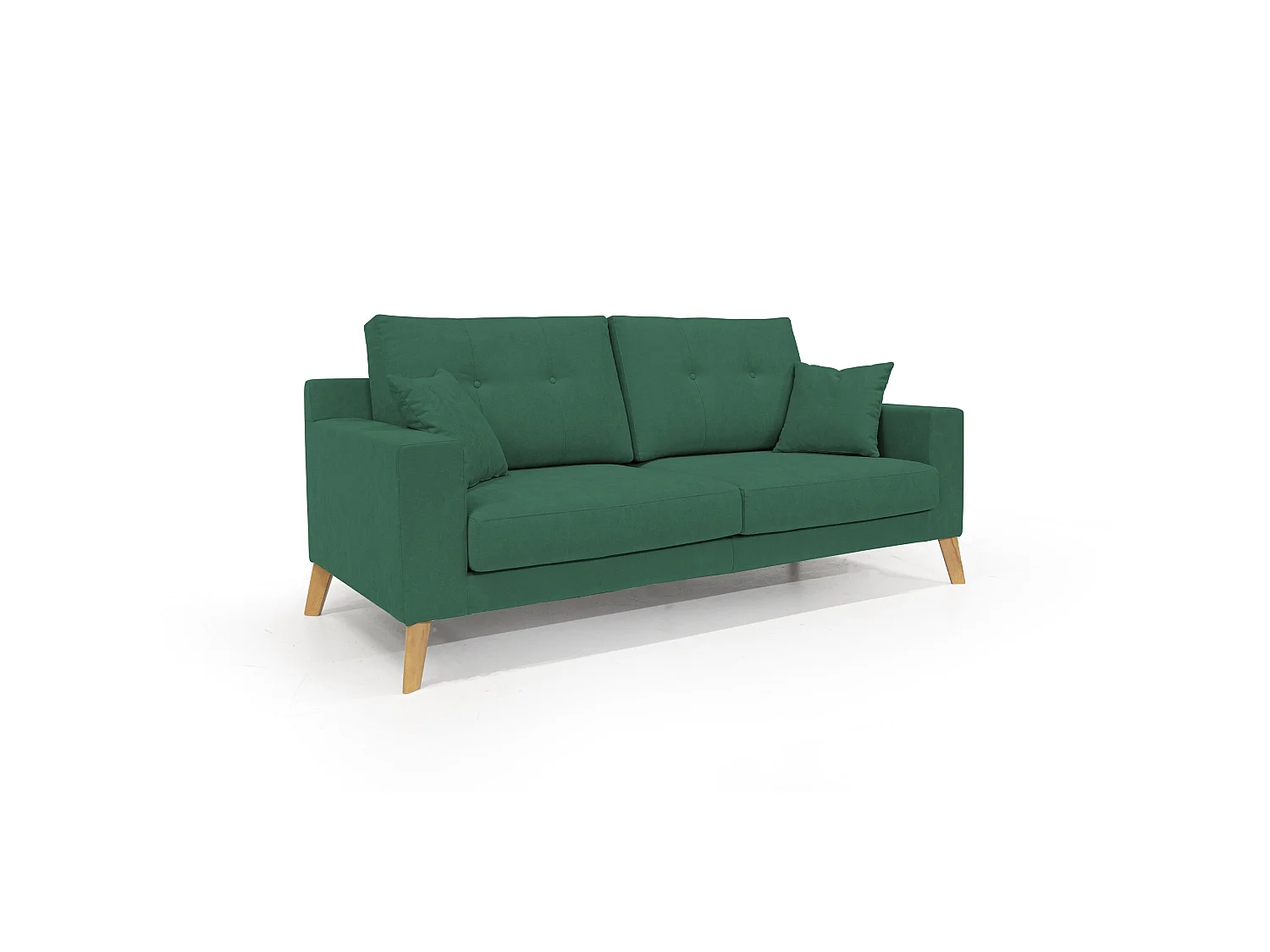 Danish Divano moderno in tessuto morbido impermeabile T02 186 cm verde