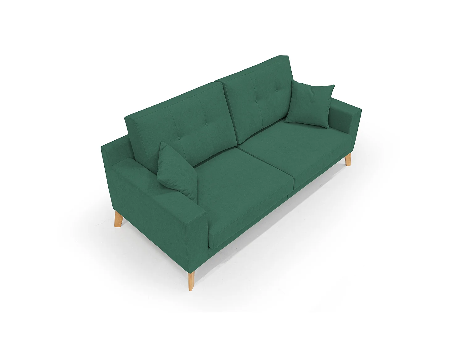 Danish Divano moderno in tessuto morbido impermeabile T02 186 cm verde